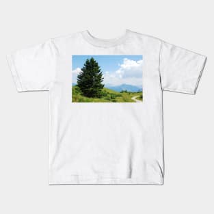 Landscape on Monte Zoncolan Kids T-Shirt